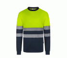 305635.CAMISETA GRS BICOLOR ML RS AZUL NAVY/AMARILLO FLÚOR S