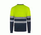 305635.CAMISETA GRS BICOLOR ML RS AZUL NAVY/AMARILLO FLÚOR S