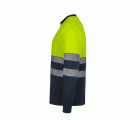 305635.CAMISETA GRS BICOLOR ML RS AZUL NAVY/AMARILLO FLÚOR S