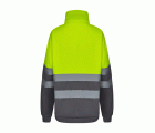 305701.SUDADERA BICOLOR CREMALLERA AV GRIS/AMARILLO FLÚOR 2XL
