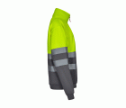 305701.SUDADERA BICOLOR CREMALLERA AV GRIS/AMARILLO FLÚOR 2XL