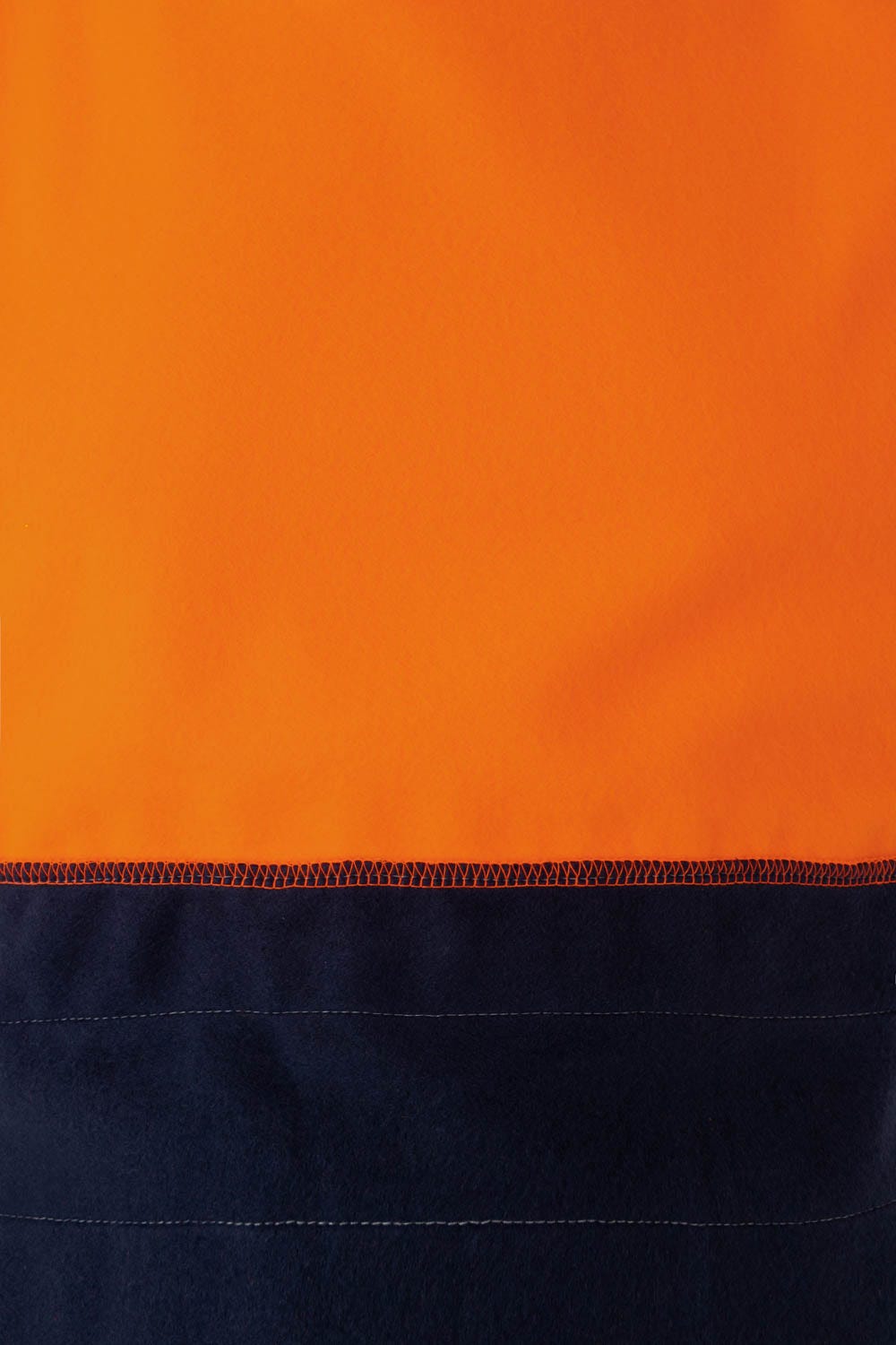 305701.SUDADERA BICOLOR CREMALLERA AV AZUL NAVY/NARANJA FLÚOR 2XL
