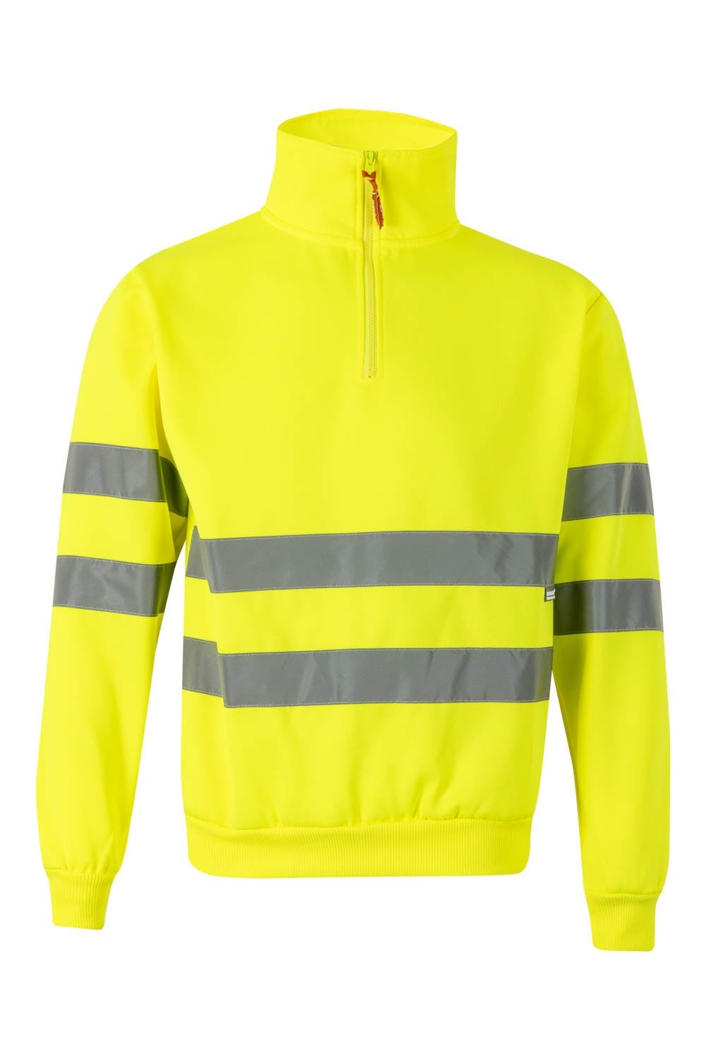 305702.SUDADERA CREMALLERA AV AMARILLO FLÚOR 2XL