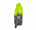 305703.SUDADERA BICOLOR CREMALLERA RS GRIS/AMARILLO FLÚOR S