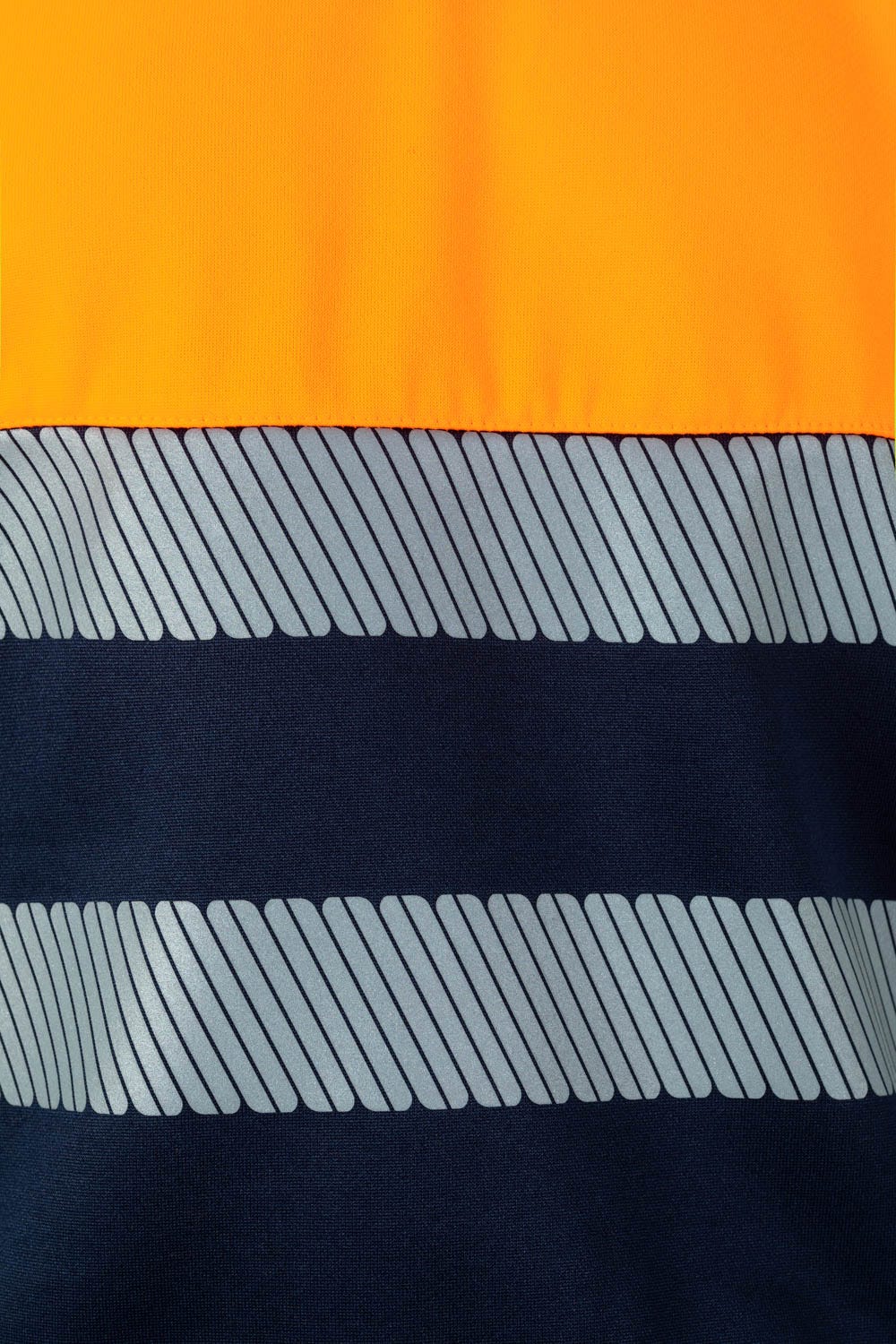 305703.SUDADERA BICOLOR CREMALLERA RS AZUL NAVY/NARANJA FLÚOR 2XL