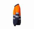 305703.SUDADERA BICOLOR CREMALLERA RS AZUL NAVY/NARANJA FLÚOR 2XL