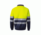 305703.SUDADERA BICOLOR CREMALLERA RS AZUL NAVY/AMARILLO FLÚOR 2XL