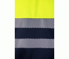 305703.SUDADERA BICOLOR CREMALLERA RS AZUL NAVY/AMARILLO FLÚOR 2XL
