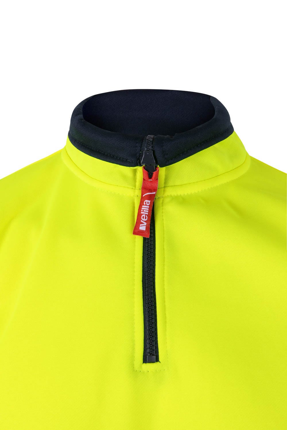305703.SUDADERA BICOLOR CREMALLERA RS AZUL NAVY/AMARILLO FLÚOR 2XL