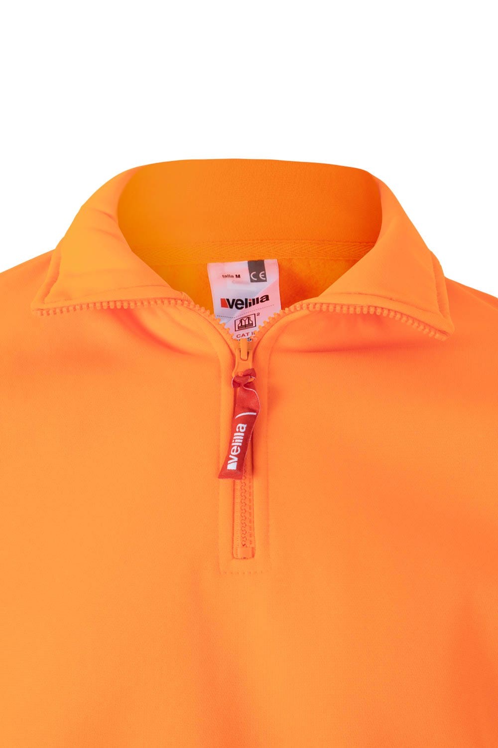 305704.SUDADERA CREMALLERA RS NARANJA FLÚOR 2XL