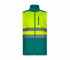 305906.CHALECO SOFT SHELL BICOLOR AV VERDE/AMARILLO FLÚOR S
