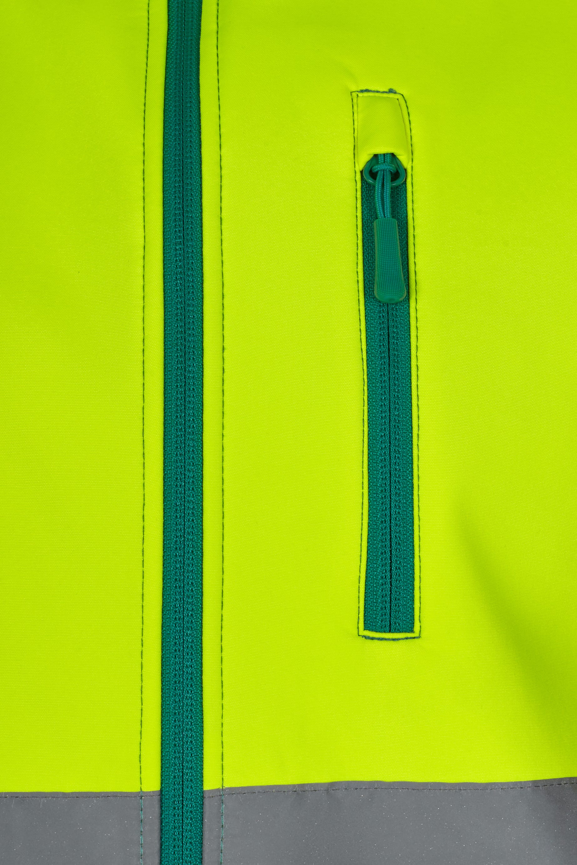 305906.CHALECO SOFT SHELL BICOLOR AV VERDE/AMARILLO FLÚOR S