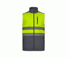 305906.CHALECO SOFT SHELL BICOLOR AV GRIS/AMARILLO FLÚOR S