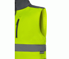305906.CHALECO SOFT SHELL BICOLOR AV GRIS/AMARILLO FLÚOR S