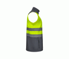 305906.CHALECO SOFT SHELL BICOLOR AV GRIS/AMARILLO FLÚOR S