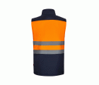 305906.CHALECO SOFT SHELL BICOLOR AV AZUL NAVY/NARANJA FLÚOR S