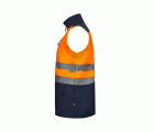305906.CHALECO SOFT SHELL BICOLOR AV AZUL NAVY/NARANJA FLÚOR S