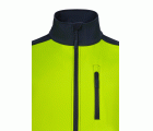 305906.CHALECO SOFT SHELL BICOLOR AV AZUL NAVY/AMARILLO FLÚOR S