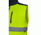 305906.CHALECO SOFT SHELL BICOLOR AV AZUL NAVY/AMARILLO FLÚOR S