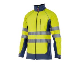 306001.SOFT SHELL BICOLOR AV AZUL MARINO/AMARILLO FLÚOR S