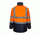 306003.PARKA 4EN1 BICOLOR AV AZUL MARINO/NARANJA FLÚOR 2XL