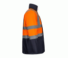 306003.PARKA 4EN1 BICOLOR AV AZUL MARINO/NARANJA FLÚOR 2XL