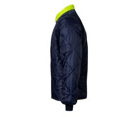 306003.PARKA 4EN1 BICOLOR AV AZUL MARINO/AMARILLO FLÚOR XL