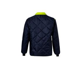 306003.PARKA 4EN1 BICOLOR AV AZUL MARINO/AMARILLO FLÚOR XL