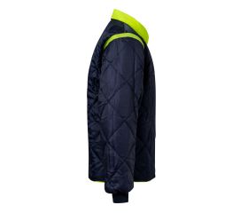 306003.PARKA 4EN1 BICOLOR AV AZUL MARINO/AMARILLO FLÚOR XL