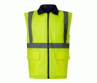 306003.PARKA 4EN1 BICOLOR AV AZUL MARINO/AMARILLO FLÚOR 2XL