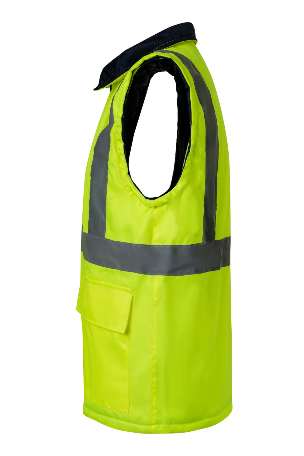 306003.PARKA 4EN1 BICOLOR AV AZUL MARINO/AMARILLO FLÚOR 2XL