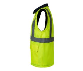 306003.PARKA 4EN1 BICOLOR AV AZUL MARINO/AMARILLO FLÚOR XL