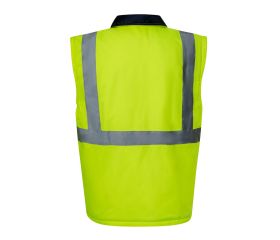 306003.PARKA 4EN1 BICOLOR AV AZUL MARINO/AMARILLO FLÚOR XL