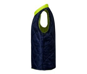 306003.PARKA 4EN1 BICOLOR AV AZUL MARINO/AMARILLO FLÚOR XL