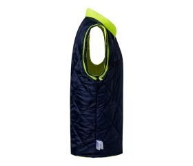 306003.PARKA 4EN1 BICOLOR AV AZUL MARINO/AMARILLO FLÚOR XL