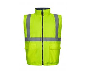 306003.PARKA 4EN1 BICOLOR AV AZUL MARINO/AMARILLO FLÚOR XL