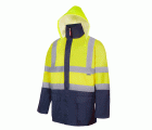 306003.PARKA 4EN1 BICOLOR AV AZUL MARINO/AMARILLO FLÚOR 2XL