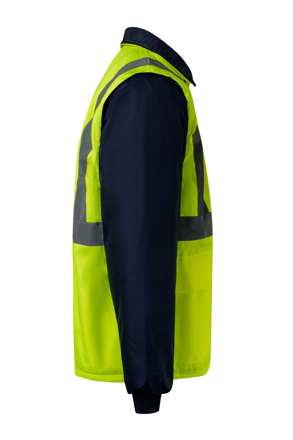 306003.PARKA 4EN1 BICOLOR AV AZUL MARINO/AMARILLO FLÚOR 2XL