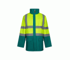306003.PARKA 4EN1 BICOLOR AV VERDE/AMARILLO FLÚOR S