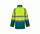306003.PARKA 4EN1 BICOLOR AV VERDE/AMARILLO FLÚOR S