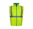 306003.PARKA 4EN1 BICOLOR AV VERDE/AMARILLO FLÚOR S