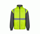 306003.PARKA 4EN1 BICOLOR AV GRIS/AMARILLO FLÚOR S