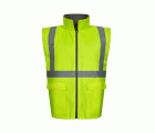 306003.PARKA 4EN1 BICOLOR AV GRIS/AMARILLO FLÚOR S