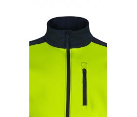 306006.SOFT SHELL BICOLOR AV AZUL NAVY/AMARILLO FLÚOR 3XL