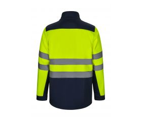 306006.SOFT SHELL BICOLOR AV AZUL NAVY/AMARILLO FLÚOR 3XL