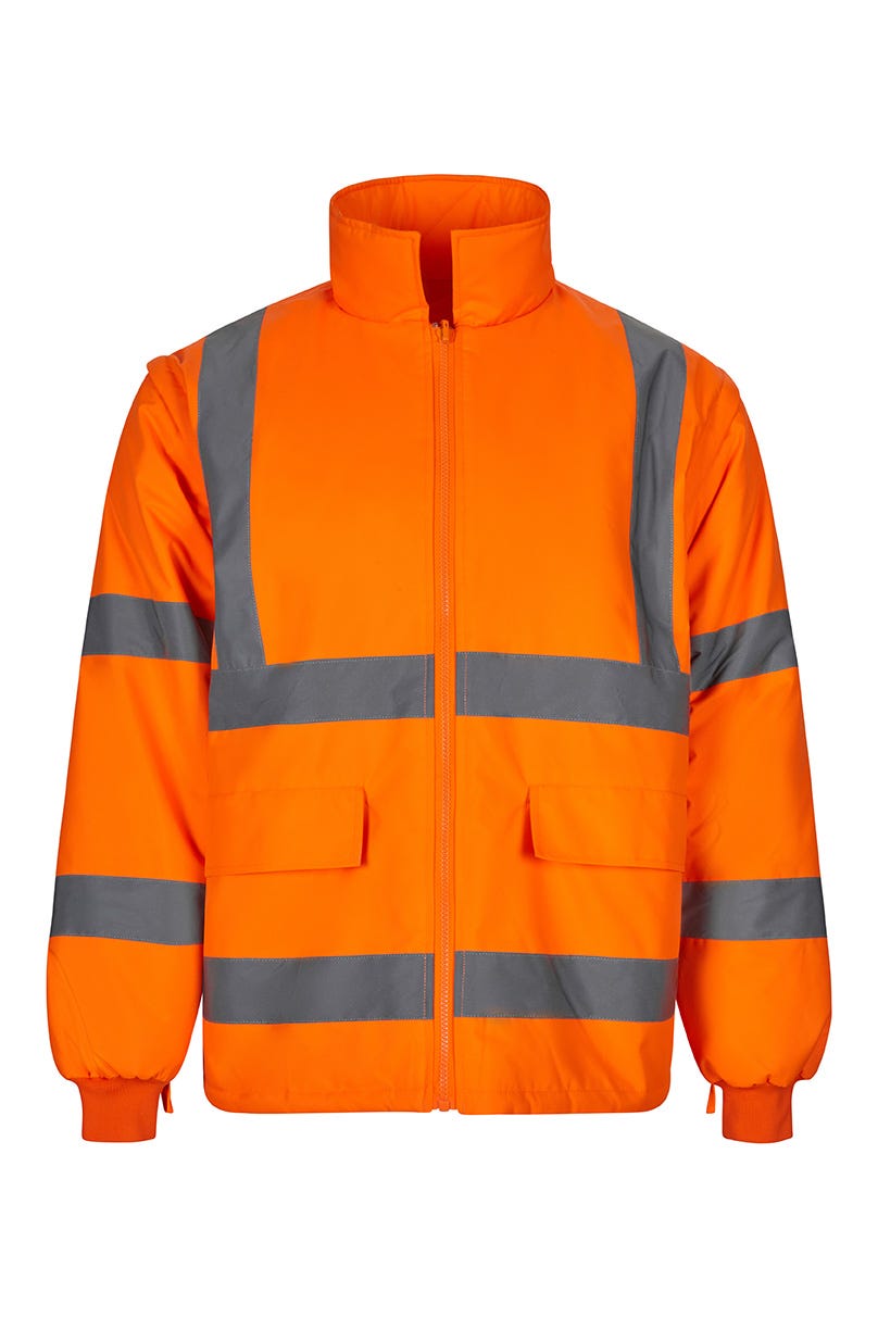 306007.PARKA 4EN1 AV NARANJA FLÚOR S