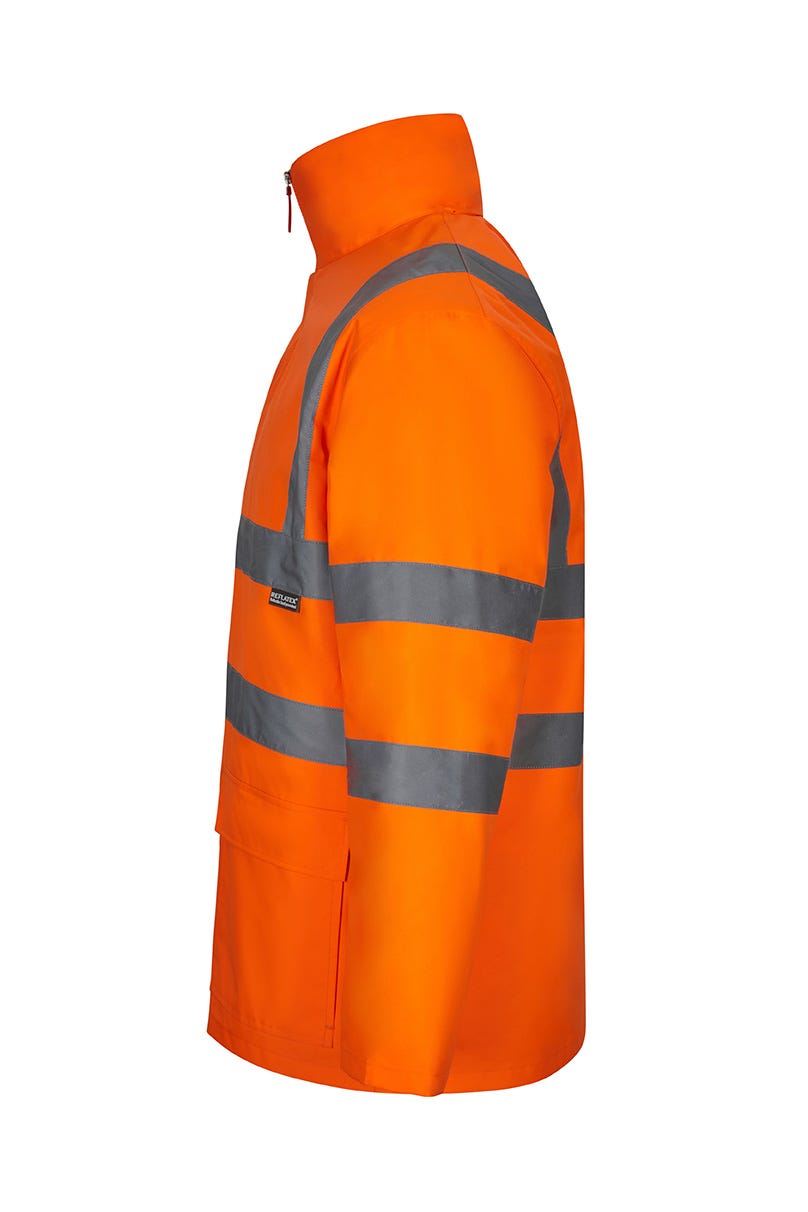 306007.PARKA 4EN1 AV NARANJA FLÚOR S