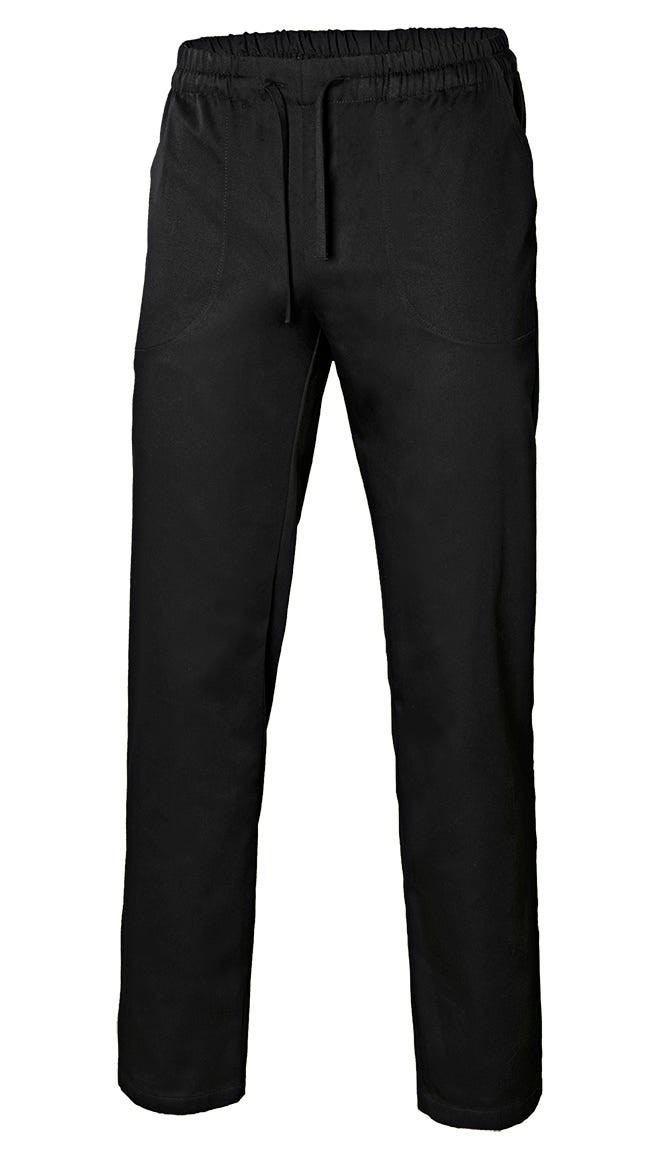 403006.PANTALÓN COCINA POPELÍN NEGRO 2XL