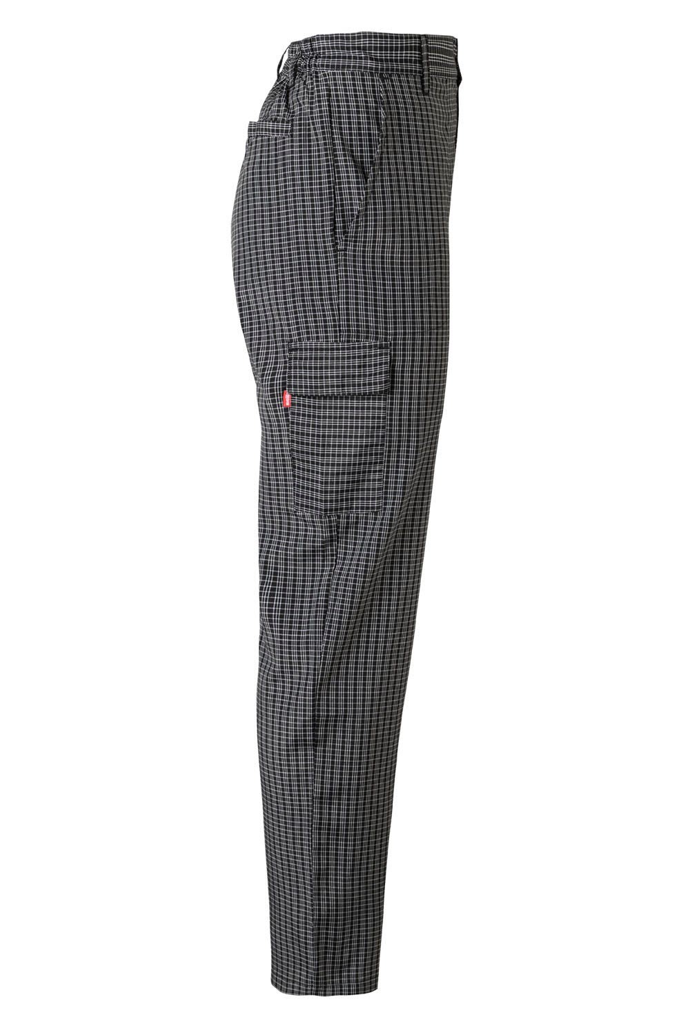 403008.PANTALÓN COCINA CUADROS NEGROS 2XL