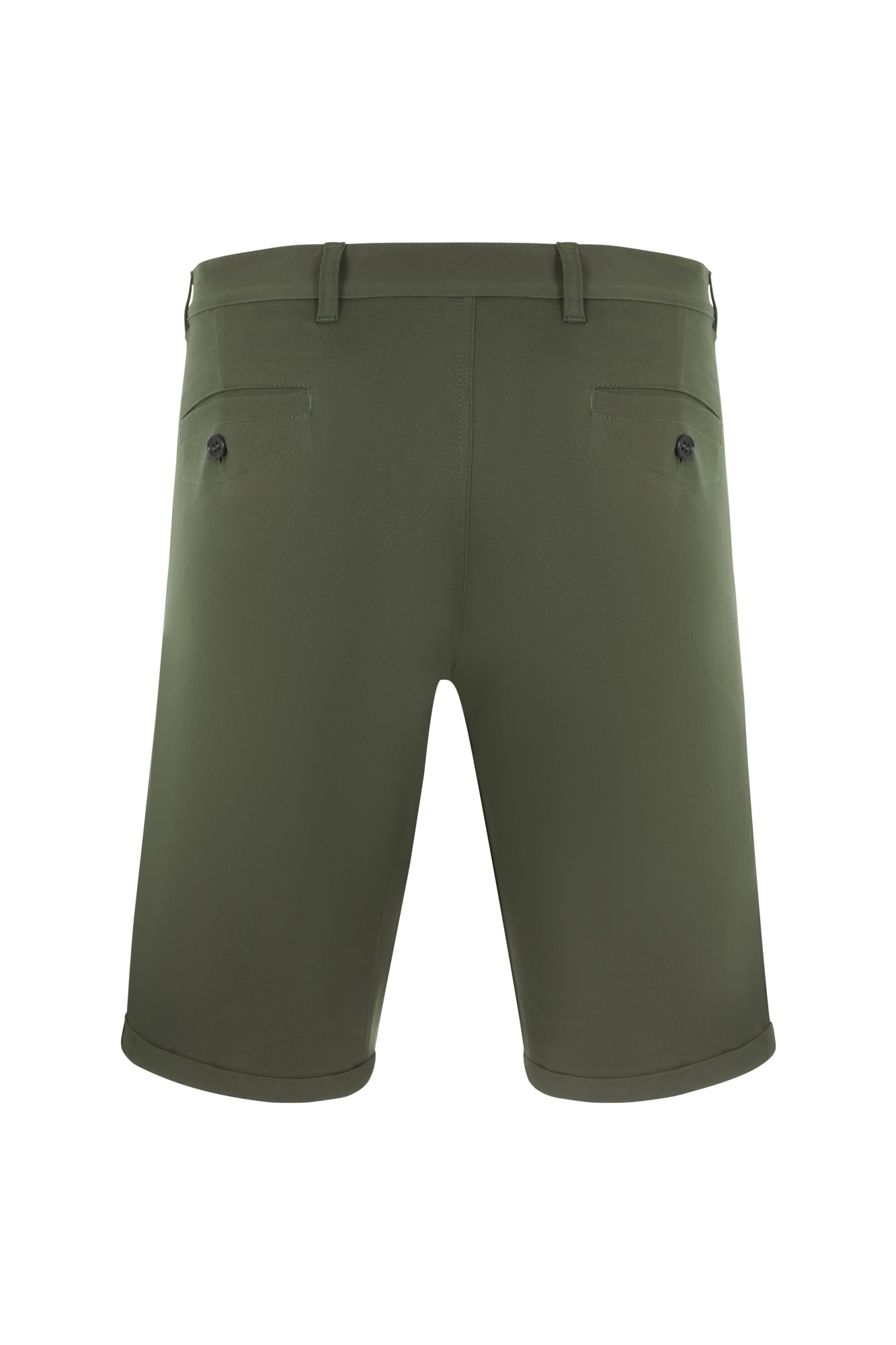 403011S.BERMUDA CHINO STRETCH UNISEX VERDE OLIVA 34